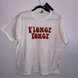 Alredine by Bailey’s Blossoms women’s size XL short sleeve T-Shirt white rust fl